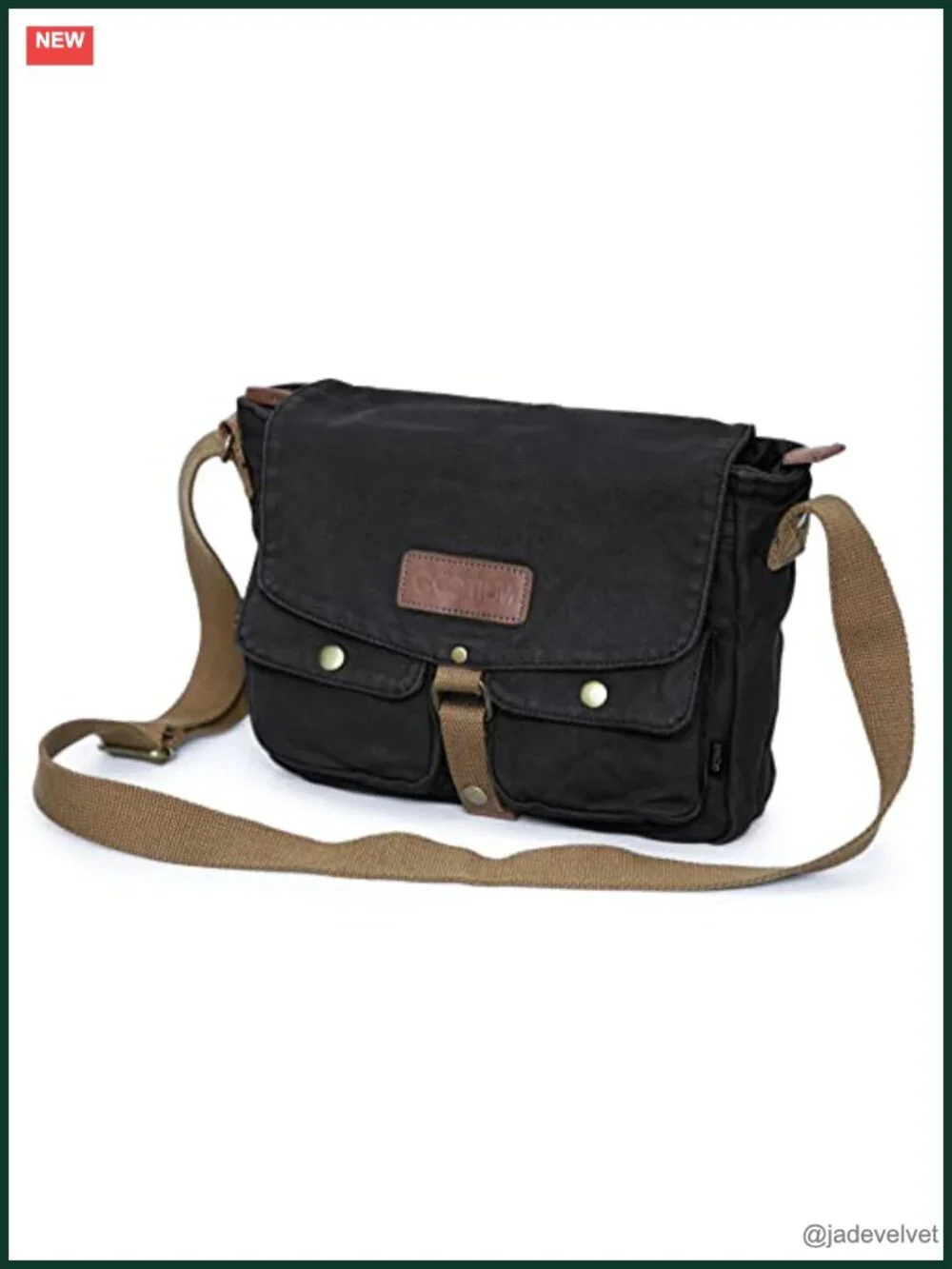 Canvas Messenger Bag Vintage Crossbody Shoulder Bag Military Satchel